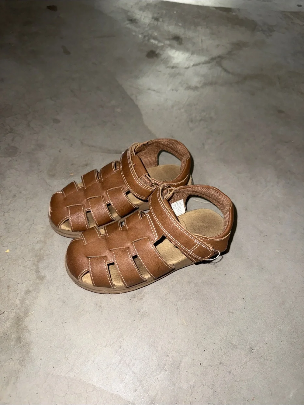 The Children's Place Brown Closed-Toe Fisherman Sandals